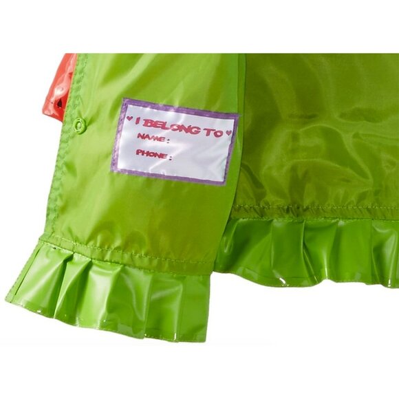 Wippette Baby Girls Coat Watermelon Raincoat Red Hooded Jacket Size 12 Months - Picture 7 of 7